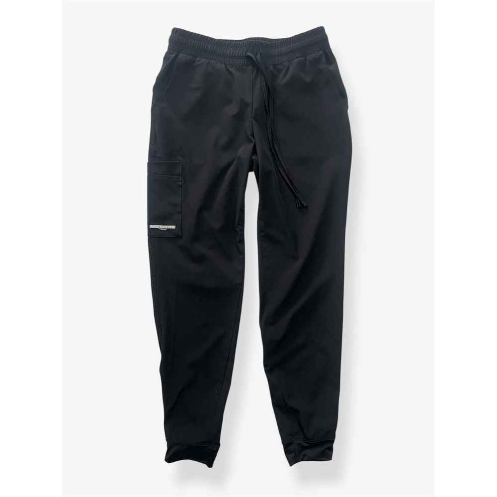 Skechers Scrub Pants Women Size S Black Jogger Cargo Cargo Pocket Barco SKP552